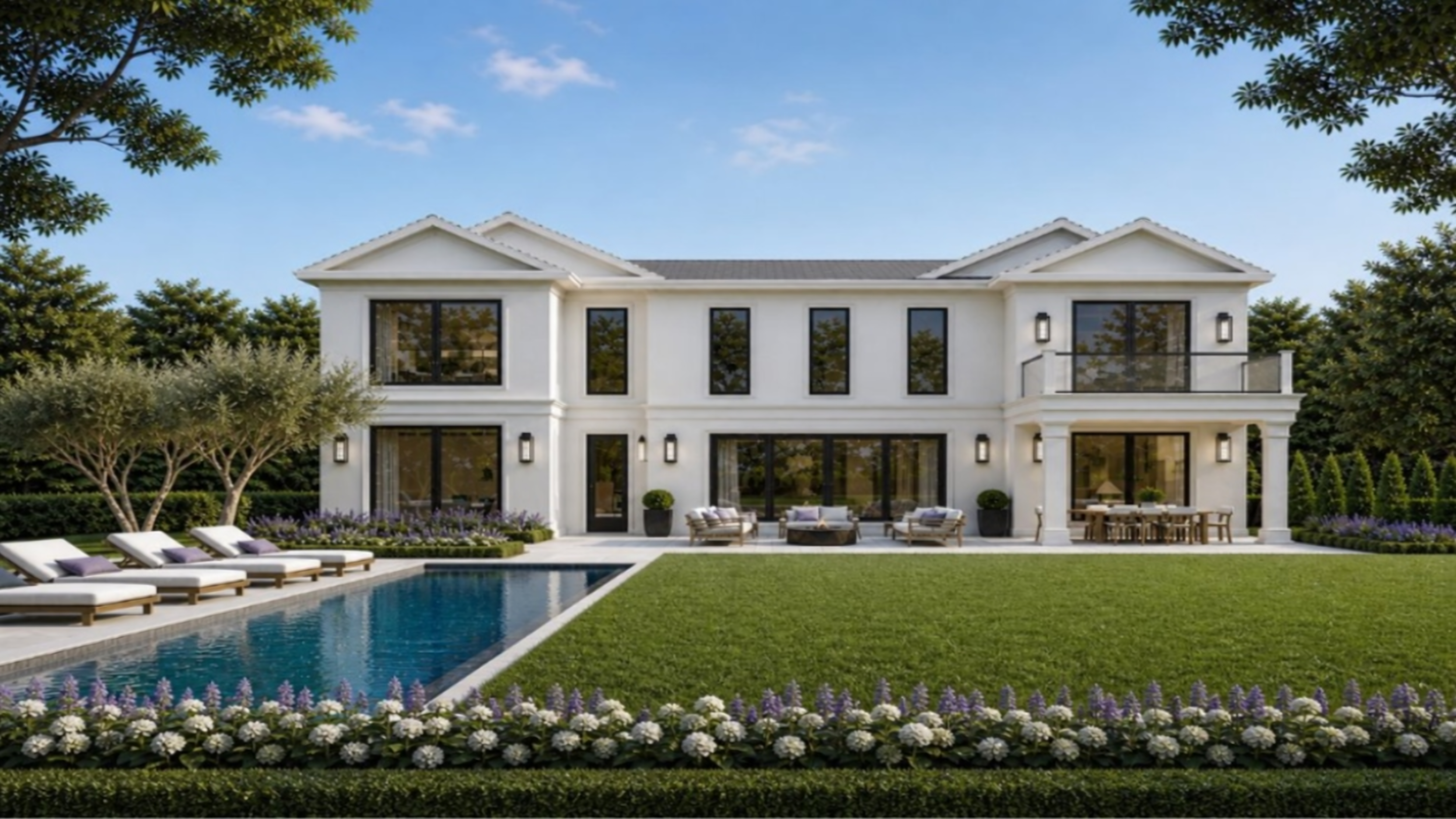 Resort-style pool and outdoor living